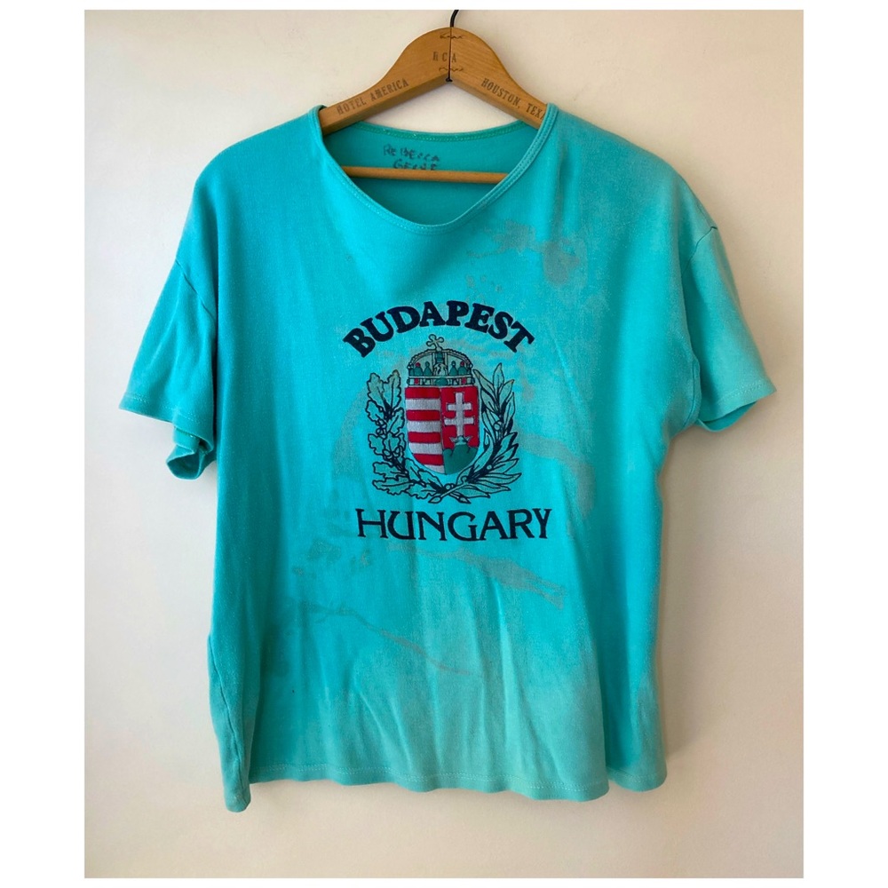 Vintage 60s distressed “Budapest/ Hungary” tee.